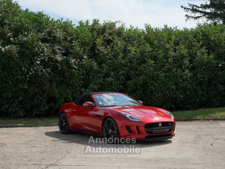 Jaguar F-Type Cabriolet V8 S 495 Ch - 920 €/mois - Caméra, Meridian Surround 770 W, Sièges Ch., Accès Sans Clé ... - Etat EXCEPTIONNEL - Rév. 08/2024 - Gar. 12 Mois - 14