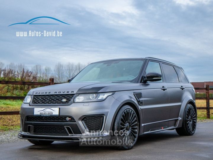 Land Rover Range Rover Sport SVR Mansory 5.0 V8 Supercharged 550PK 4X4 - LICHTE VRACHT - PANO DAK - MERIDIAN - TREKHAAK - LUCHTVERING - 1