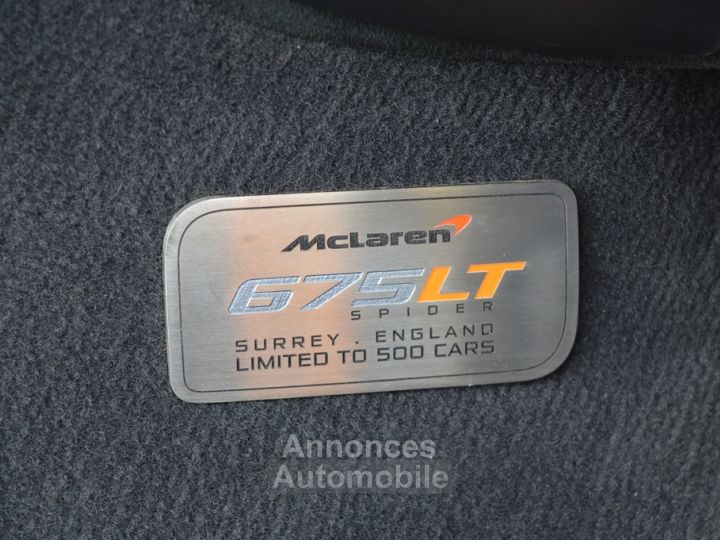McLaren 675LT Spider 675 Ch 13.000 Km !! Garantie Mclaren !! - 12