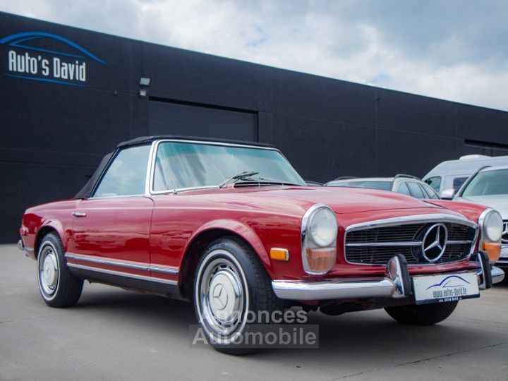 Mercedes 280 SL Pagoda Automaat - OLDTIMER - HISTORIEK - CABRIO - LEDER - RADIO - 1