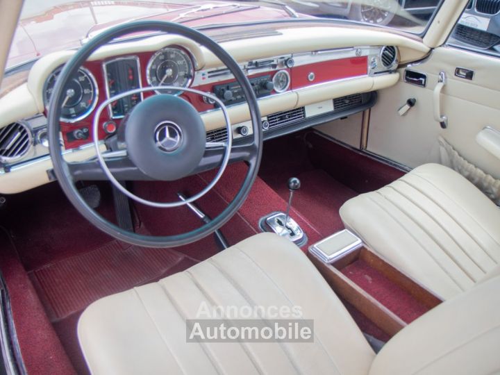 Mercedes 280 SL Pagoda Automaat - OLDTIMER - HISTORIEK - CABRIO - LEDER - RADIO - 24