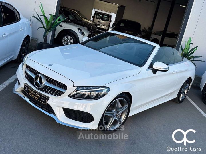 Mercedes Classe C 180 CABRIO PACK AMG BOITE AUTO FEUX LED 1ER PROPRIO - 1