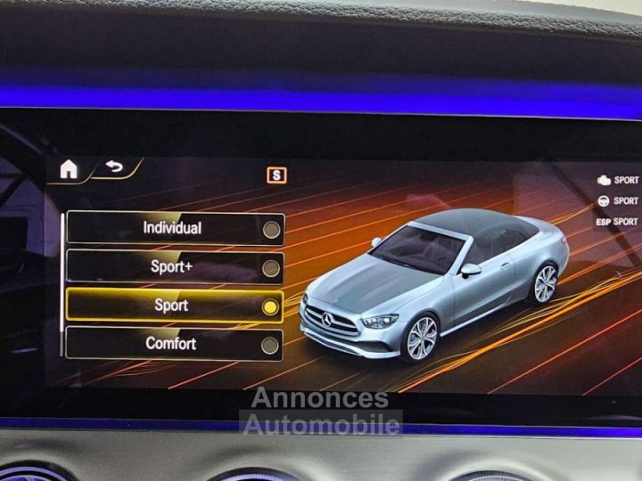 Mercedes Classe E 200 Cabriolet PACK AMG -- BURMESTER 360°CAM - 23