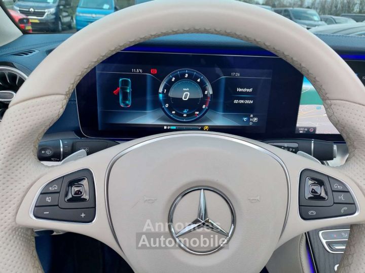 Mercedes Classe E 220 E220D CABRIOLET PACK AMG SPORT CUIR GPS CAMERA 360 - 15