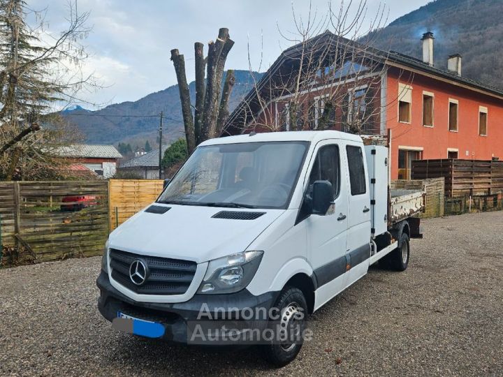 Mercedes Sprinter benne 514 cdi 143 double cabine + coffre rj prop 06-2017 garantie 6 mois - 1