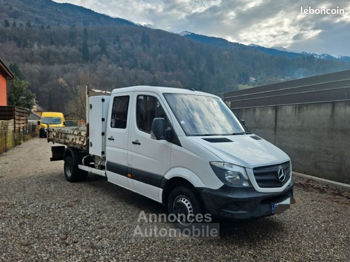 Mercedes Sprinter benne 514 cdi 143 double cabine + coffre rj prop 06-2017 garantie 6 mois - 3