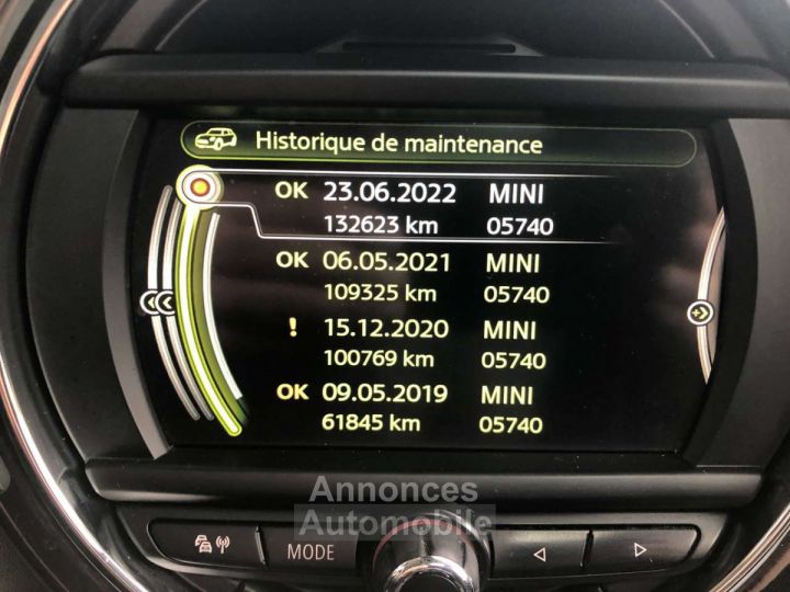 Mini Cooper 1.5i Pack Sport (navi cuir clim led pdc toit ouvr) - 16