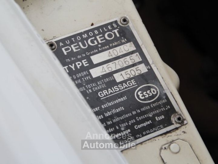 Peugeot 404 Cabriolet - 134