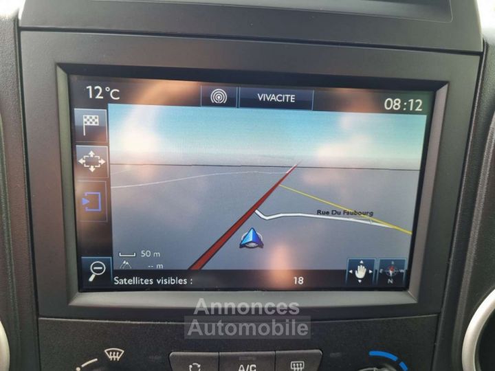 Peugeot Partner 1.6 BlueHDi Style CARNET GPS CLIM GARANTIE 12M - 12