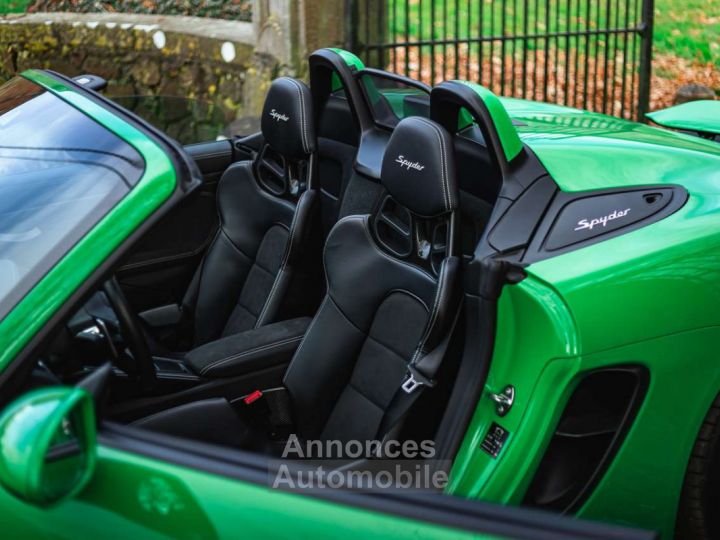 Porsche 718 Spyder PDK-Chronos-Python Green- Approuved- - 11