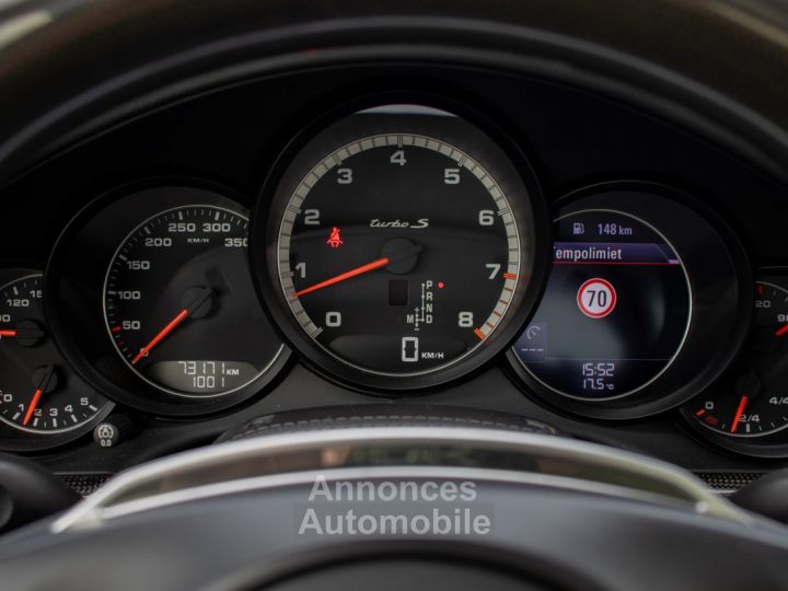 Porsche 911 Turbo S 991 3.8 PDK - 560PK - HISTORIEK - KERAMIEK - STUURWIELVERWARMING - SPORT-CHRONO PACK - KEYLESS - PANO DAK - BOSE - 18