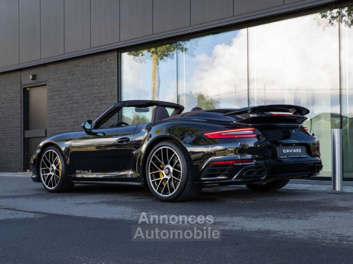 Porsche 991 991.2 Turbo S Cab PDK-20-CERAMIC-PDLS+-ACC-BOSE - 4