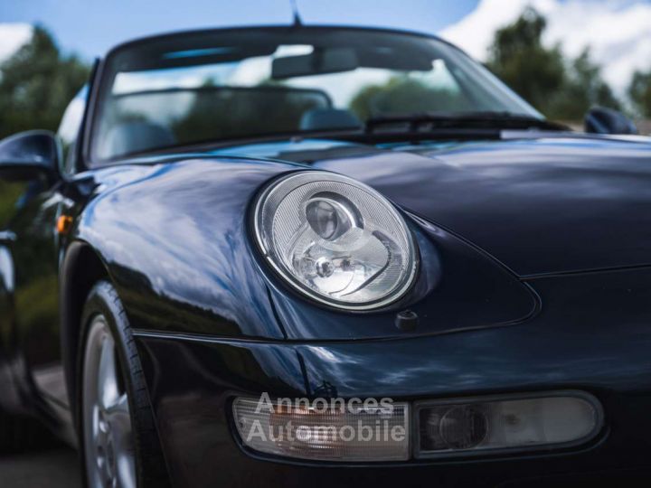 Porsche 993 Carrera Cabrio Ocean Blue German Vehicle - 6