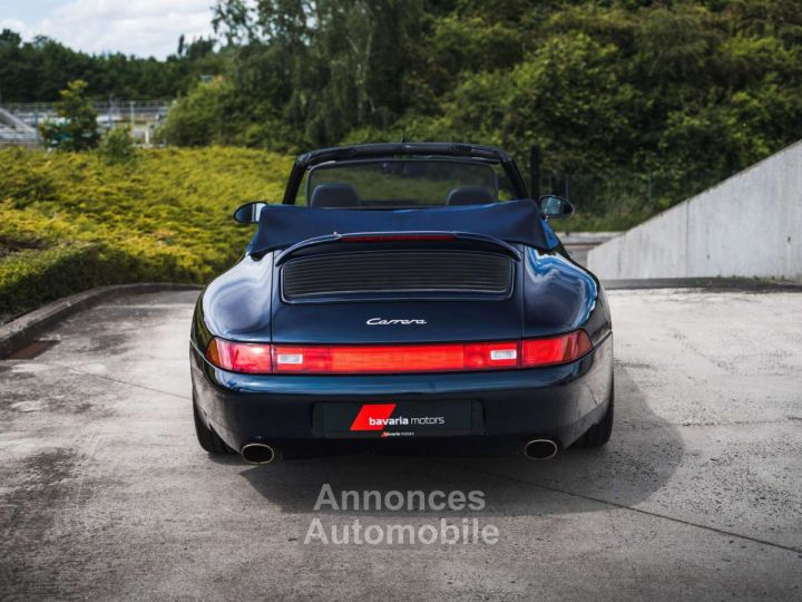 Porsche 993 Carrera Cabrio Ocean Blue German Vehicle - 10