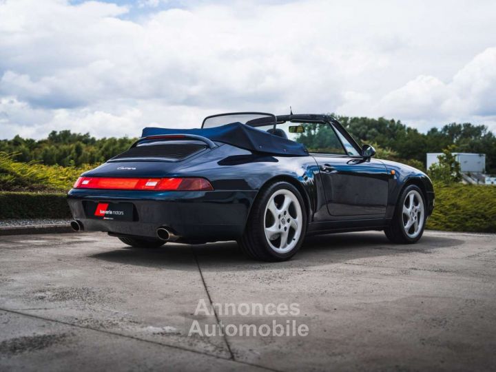 Porsche 993 Carrera Cabrio Ocean Blue German Vehicle - 11