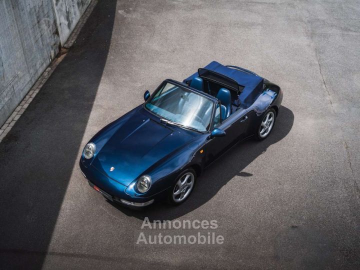 Porsche 993 Carrera Cabrio Ocean Blue German Vehicle - 13