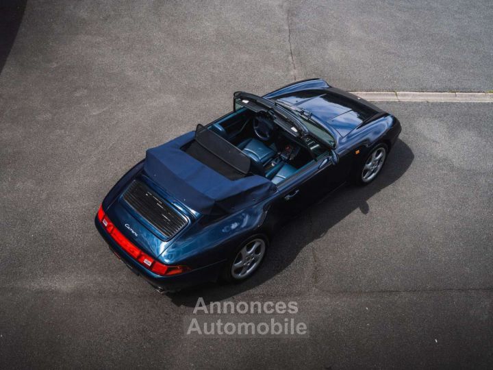 Porsche 993 Carrera Cabrio Ocean Blue German Vehicle - 14