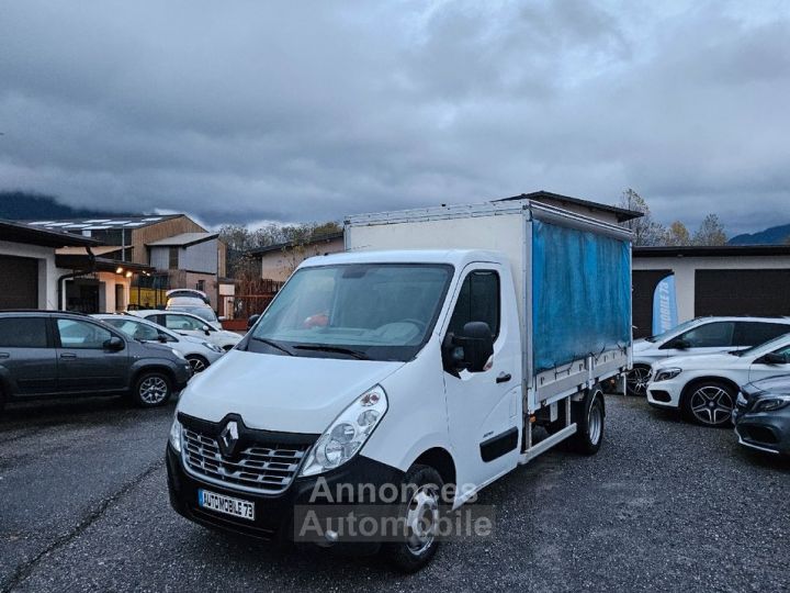 Renault Master plateau bache 2.3 dci 135 rj prop 3.5t grand confort 04-2015 TVA CLIM AUTO REGULATEUR - 1