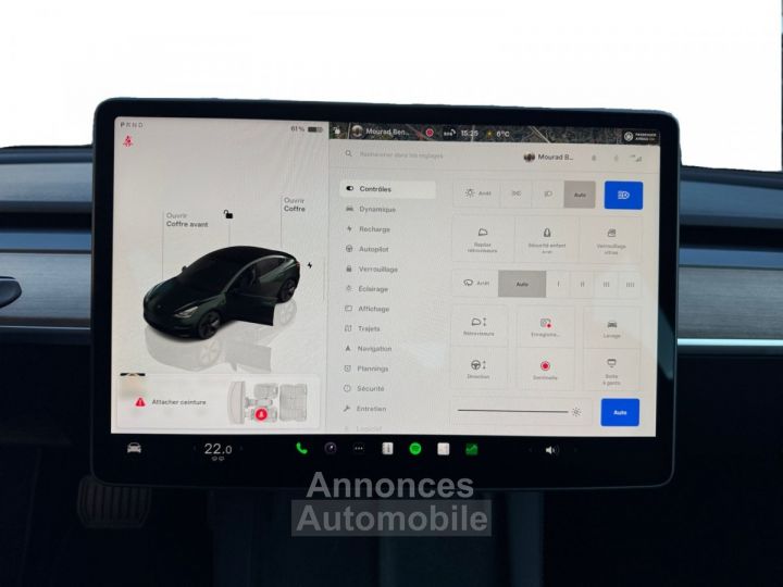 Tesla Model 3 AUTONOMIE STANDARD PLUS RWD 60KWH 275ch - 15