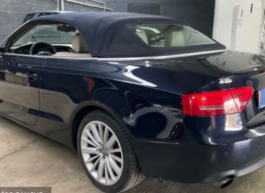 Vente Audi A5 211 Ch Cabriolet Bleue Marine Capote Bleue Cuir Beige magnifique !! Occasion