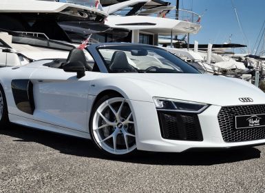 Audi R8 Spyder MAGNIFIQUE AUDI R8 SPYDER 5.2 FSI V10 PLUS 610ch S-TRONIC VALEUR NEUF + DE 245Ke B&O MAGNETIC RIDE CARBONE INT + EXT ECHAP. SPORT CARPLAY CAMERA LASER Occasion