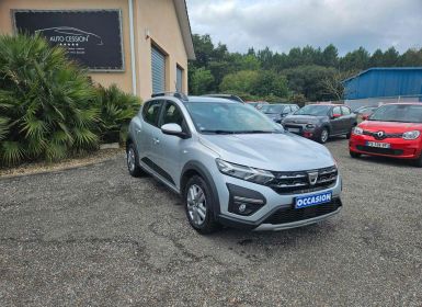 Dacia Sandero stepway 3 1.0 tce 90 cv confort -22b boite 6 vitesses 1 main toutes options garantie 12 mois europe valable chez