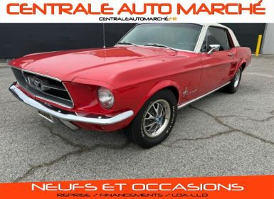 Ford Mustang COUPE ROUGE TOIT VINYLE BLANC 289CI V8 1967 Occasion