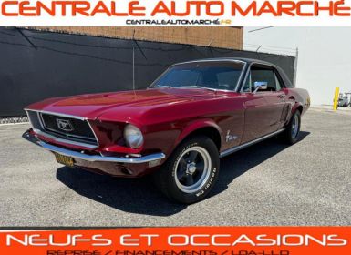 Vente Ford Mustang COUPE TOIT VINYLE NOIR ROUGE 1968 CODE C Occasion