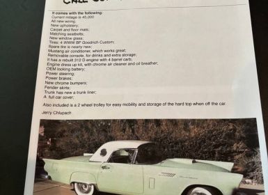 Achat Ford Thunderbird convertible  Occasion