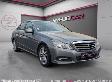 Achat Mercedes Classe E 220 CDI 170 ch BlueEfficiency Avantgarde Executive - PREMIERE MAIN GARANTIE 12 MOIS Occasion