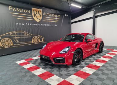 Vente Porsche Cayman PORSCHE CAYMAN 981 GTS 3.4L 340 CV PDK – 40 000 KM – Rouge Carmin – BOSE/PCM/Ciel De Toit Alcantara Occasion