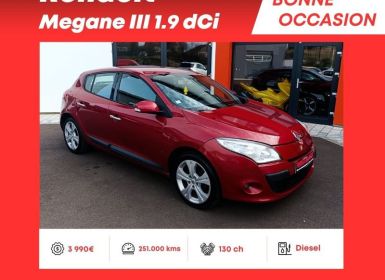 Renault Megane III 1.9 dCi 130ch boîte manuelle 6 vitesses