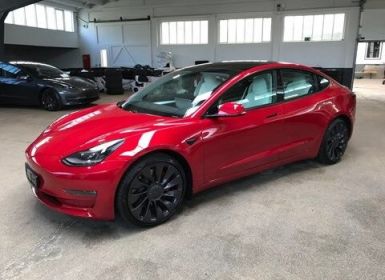 Tesla Model 3 Performance 514 pk ,Rood met Wit Leder,13819 km ,Nieuwstaat