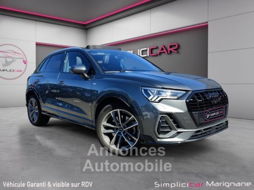 Annonce Audi Q3 40 TDI 190ch Stronic 7 Quattro S line/TOIT OUVRANT/CAMERA 360°/BANG OLUFSEN/CARPLAY/GARANTIE 12MOIS