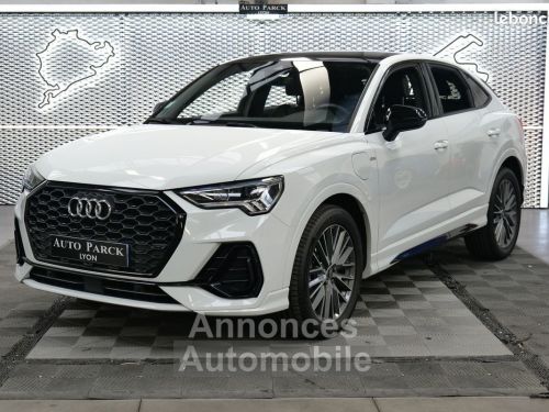 Annonce Audi Q3 Sportback NEW HYBRID 45TFSI e 245 S LINE 1° MAIN FRANCAIS TVA RECUPERABLE GPS 16-9 XENON CAMERA DE RECUL VOLANT MEPLAT HAYON ELECTRIQUE PACK BLACK JA19 ECLAIRAG