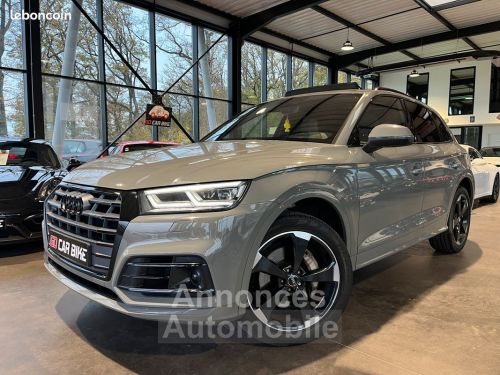 Annonce Audi Q5 286 ch S-Line Quattro Toit Ouvrant Suspensions Pilotées Pack Black Affichage tête haute Keyless ACC Camera 20P Garantie 6 ans 675-mois