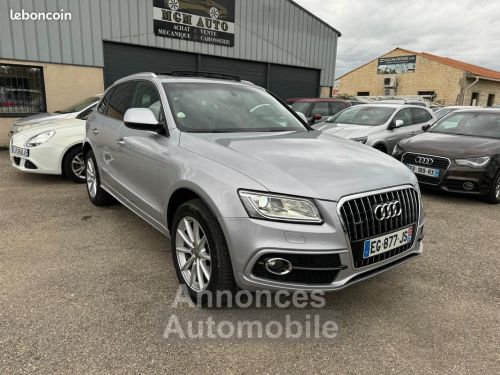 Annonce Audi Q5 3.0 v6 258 ch quattro sline s tronic 7 toit panoramique- ouvrant-cuir- attelage electrique