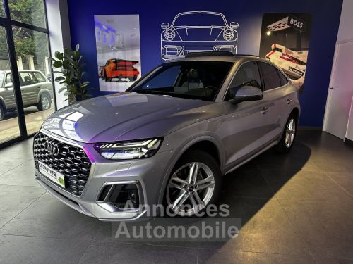 Annonce Audi Q5 Sportback 40 TDI 204 S tronic 7 Quattro S line / 1er Main Française / Entretien / Lumière d'ambiance / toit ouvrant