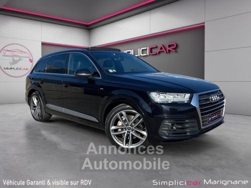 Annonce Audi Q7 3.0 V6 TDI 272CH Tiptronic 8 Quattro S line 7 PLACES TOIT PANO OUVRANT SIÈEGES ÉLÉC HAYON ELEC GARANTIE