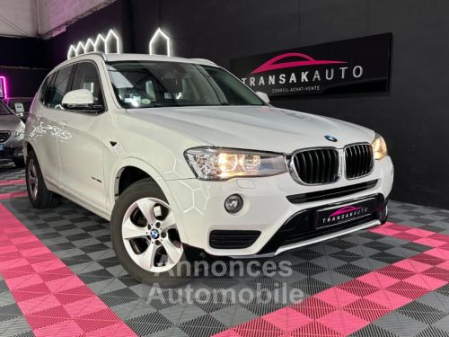 Annonce BMW X3 F25 LCI Lounge A 150 ch sDrive18d Radar AV/AR ~ Hayon électrique ~ Bluetooth