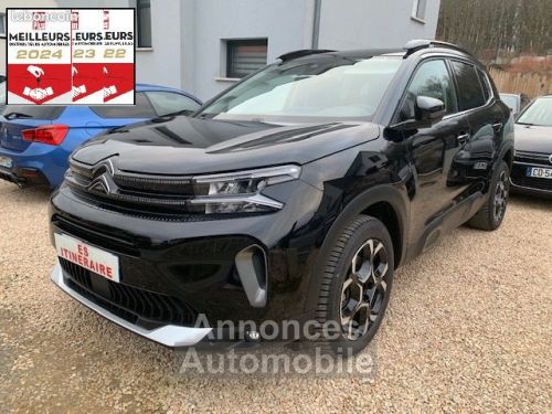 Annonce Citroen C5 Aircross MAX Blue Hdi 130 Eat8 + 11-2024 noir perla sièges chauffants alcantara cuir barres de toit disponible suite