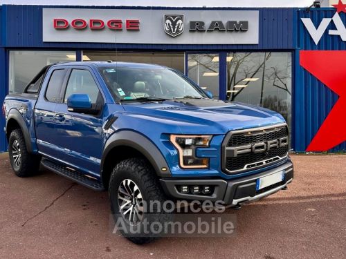 Annonce Ford F150 RAPTOR SUPERCAB - CAMERA 360° - PACK TECHNOLOGIES & 802A - BVA 10 Vitesses - Pas D'écotaxe - Pas De TVS - TVA APPARENTE