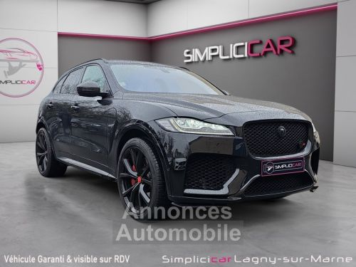 Annonce Jaguar F-Pace 5.0 V8 550 Supercharged AWD BVA8 SVR - ENTRETIEN - TOIT OUVRANT - SIEGES CHAUFFANTS - PARFAIT ETAT