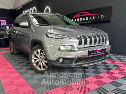 Annonce Jeep Cherokee Limited 140 ch 2.0L Multijet II 4x4 Active Drive Sièges chauffants/Ventilés ~ Toit panoramique ouvrant ~ Hayon électrique