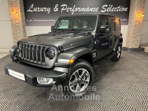 Annonce Jeep Wrangler 2022 4xe Hybride rechargeable 380ch Sahara - 59000km - 1°main