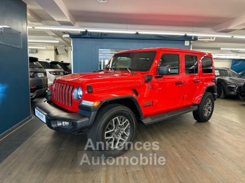 Annonce Jeep Wrangler Unlimited 2.0 T 380ch 4xe 80th Anniversary Command-Trac