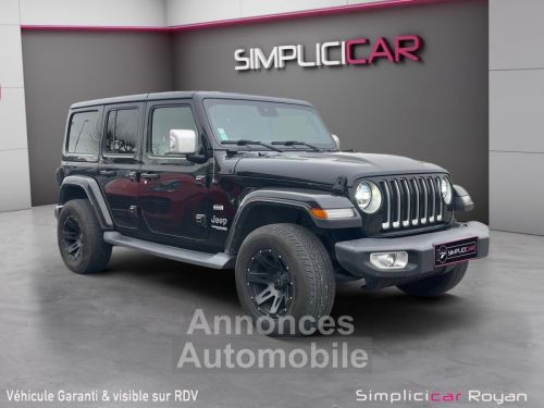 Annonce Jeep Wrangler Unlimited 2,0 Turbo 272 ch 4x4 BVA 8 rapports Overland Révisé Garanti 12 mois