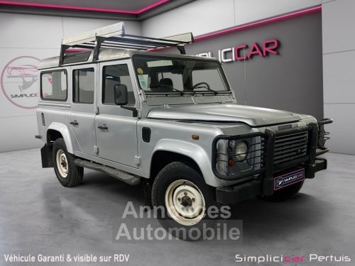 Annonce Land Rover Defender TD5 2L5 Station Wagon 9 Places // CLIM / ATTELAGE / MARCHE PIED / ENTRETIEN A JOUR / VITRES ARRIERES COULISSANTES