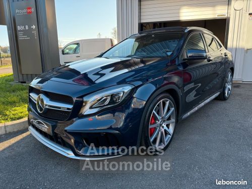 Annonce Mercedes Classe GLA Mercedes 45 AMG 381ch 4Matic SpeedShift DCT-7 Français Pack Premium Plus Toit Ouvrant HarmanKardon JA 20 Caméra 360° Suspension adaptative Sièges AV é