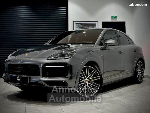 Annonce Porsche Cayenne COUPE E-HYBRID 3.0 V6 462 Ch PACK SPORTDESIGN JA22 TURBO CARBONE ACC MATRIX SIEGE 18 ATTELAGE APPROVED 12.2025 TOUTE OPTIONS